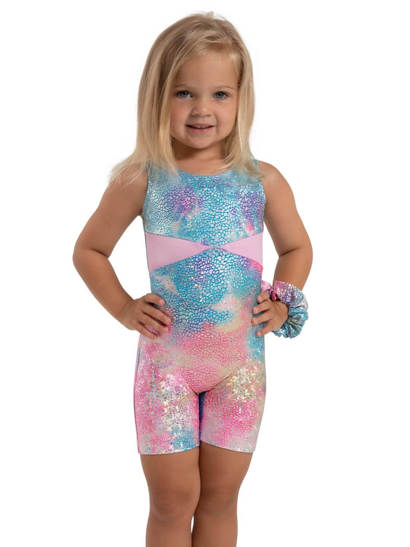 Unicorn Disco Stardust Biketard - Child