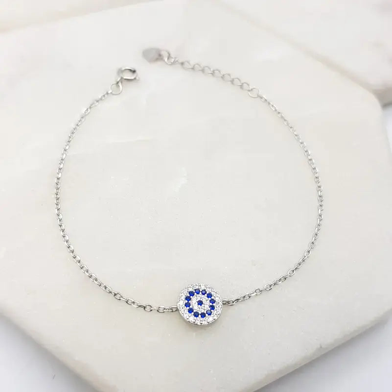 Chrysalini Mati Sterling Silver Charm Bracelet- DBST49