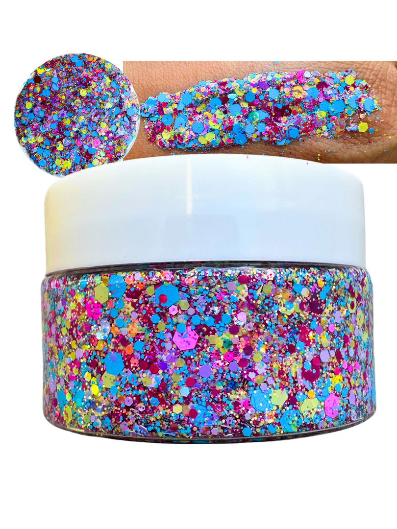 Braid In Style Glitter Gel - Electric Poppy