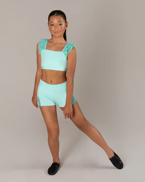 Energetiks Ruby Mesh Frill Crop Top