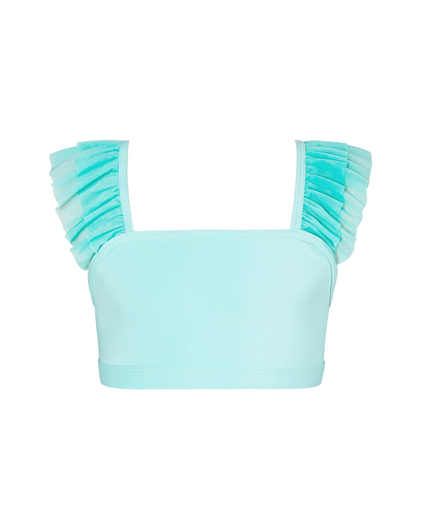 Energetiks Ruby Mesh Frill Crop Top