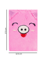 Load image into Gallery viewer, Mad Ally Fluffy Notebook with Pen- Piggy
