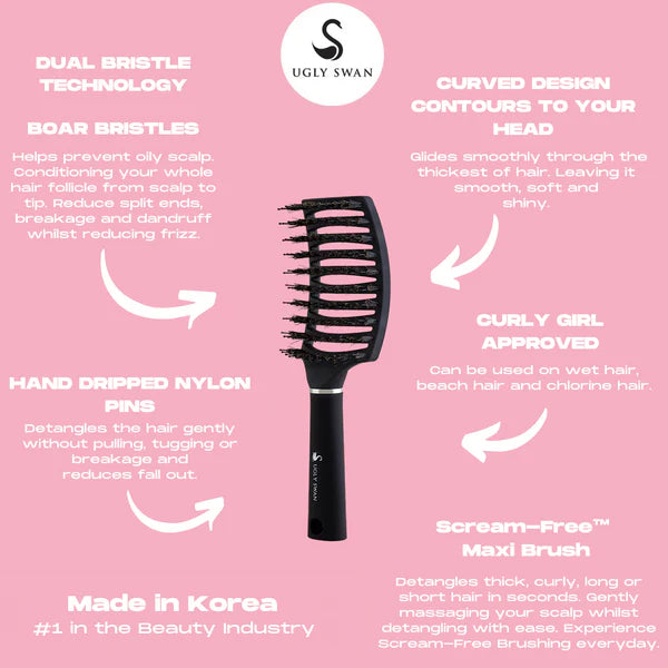 Ugly Swan Maxi Brush-Black