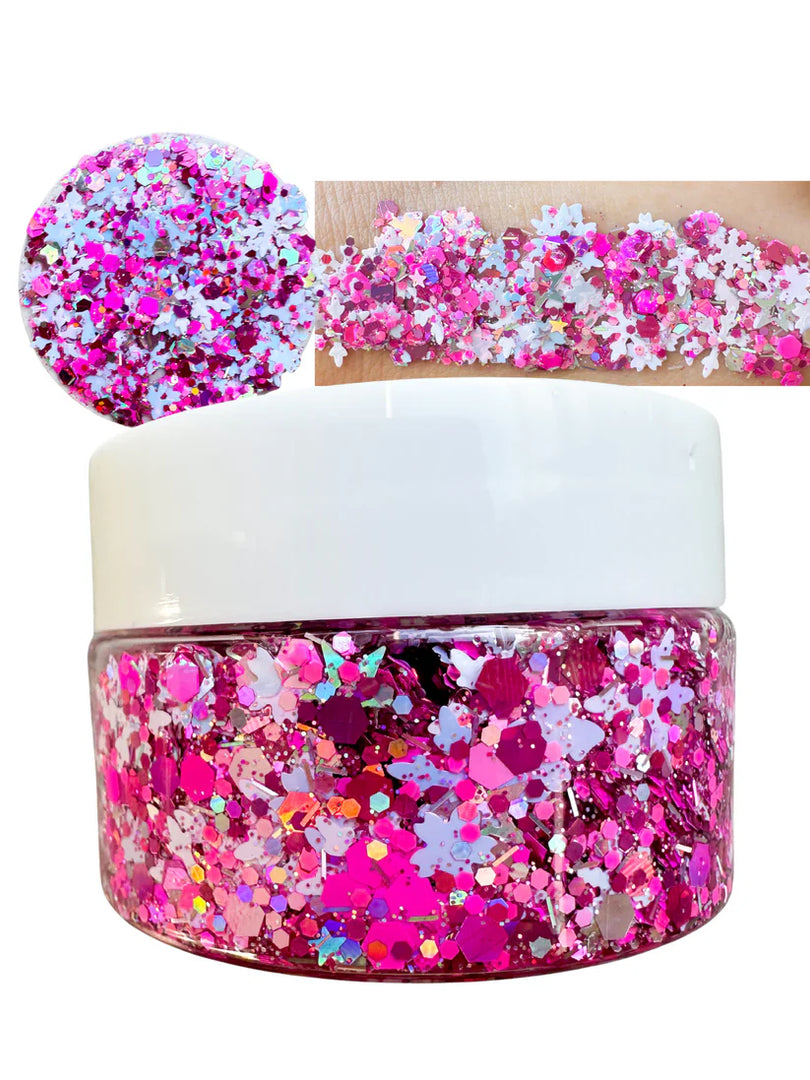 Braid In Style Glitter Gel - Merry Pink-Mas