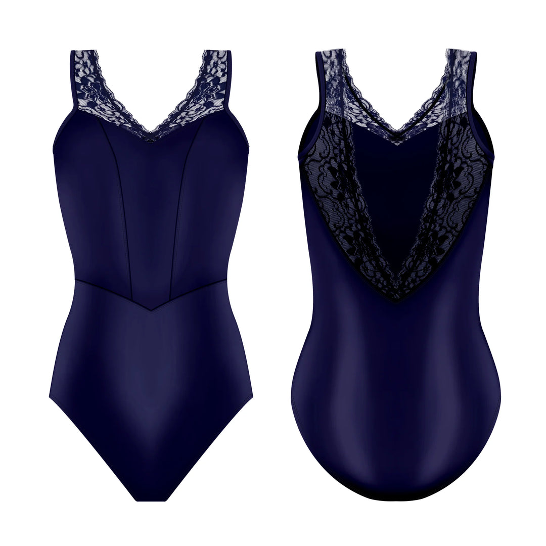 Danse De Paris Moulin Leotard- Midnight Blue
