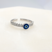Chrysalini Mati Eye Ring- DBR0011